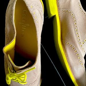 Cole Haan. Oxfords. Tan suede. Size 10